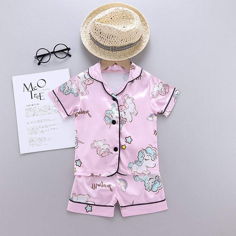 Summer Clothing Baby Girl - Unicorn Baby Girls Pajamas Clothing Set