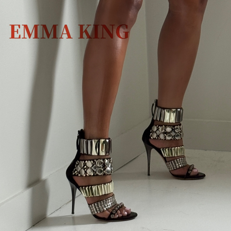 Black Embellished Ankle Strap  - Summer Clothing Stores recension och pris