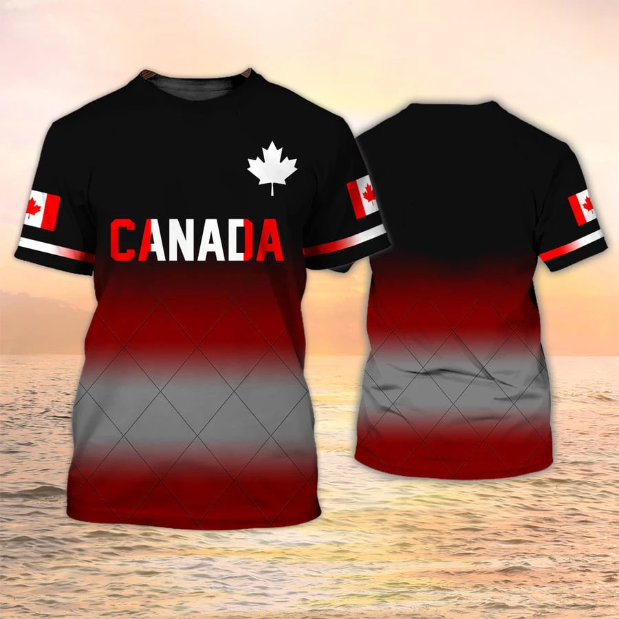 Canada Flag 3D Print T-Shirts  - Summer Clothing Women Canada recension och pris
